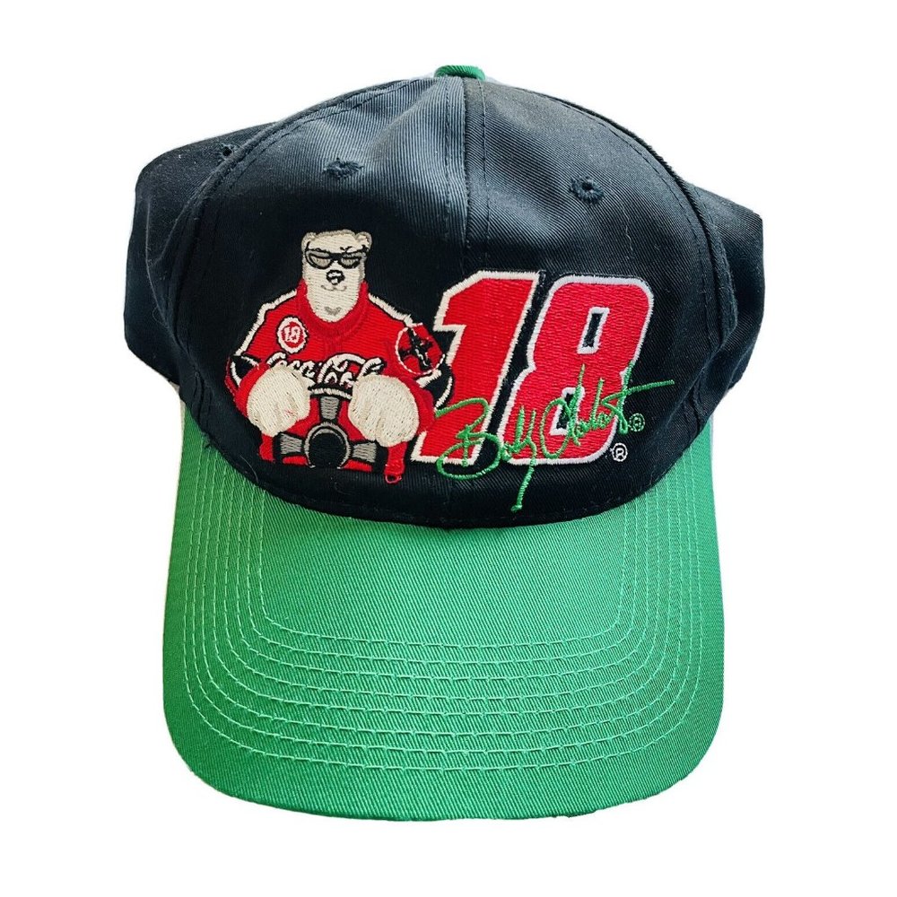 NWOT Chase Bobby Labonte Coca-Cola Polar Bear Snapback Hat Boys NASCAR